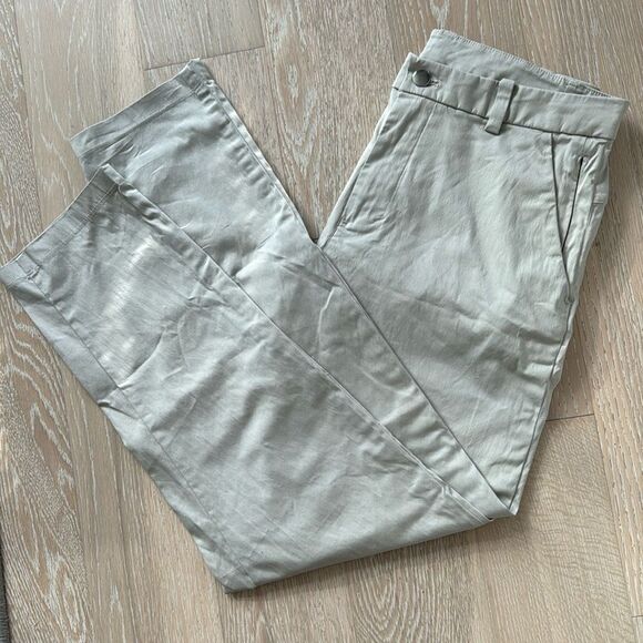 lululemon Commission Pant Classic *Swift Cotton 28" Birch Beige Sz30 - Picture 2 of 13